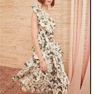 Ulla Johnson green and yellow Patterned Fabric